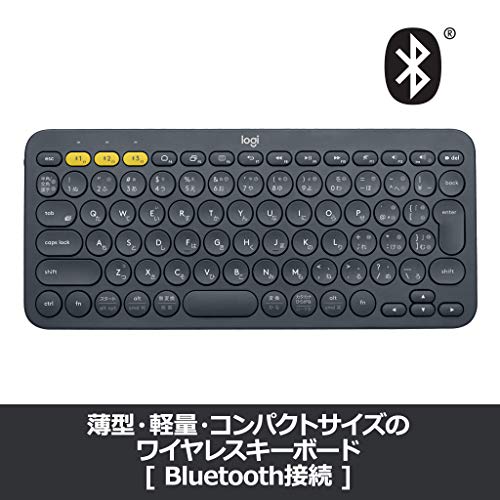 ロジクール ワイヤレスキーボード 無線 キーボード 薄型 小型 K380BK