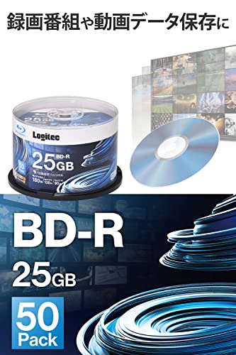 ロジテック BD-R AACS対応 ブルーレイディスク Blu-ray Disc 6倍速 1回