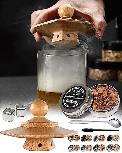 燻製器カクテルスモーカー 8種類チップ 説明書 レシピブック付 (黒