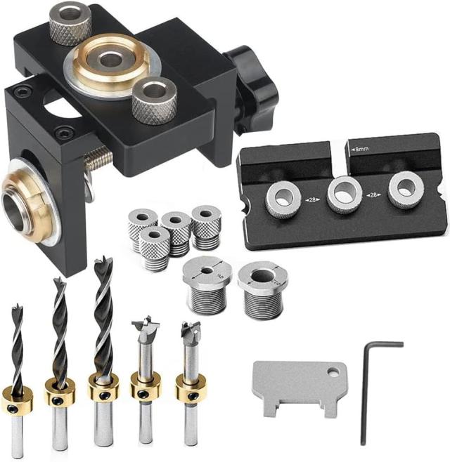 Generic ダボ穴治具 ドリルガイド3in1多機能 ダボ穴ジク 穴あけ治具偏心ナット 埋め込みナット板 家具 組み立て日本語取扱説明書 Bの通販は 6,556円