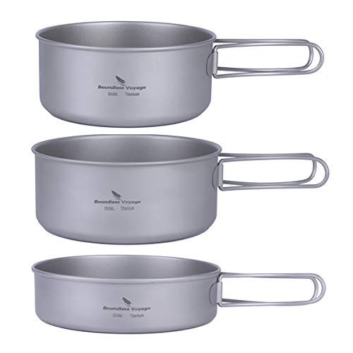 Boundless Voyage ポータブル キャンピング 鍋 フライパン 食器 3点セット 調理器具 キッチンツール キャンプ用品 調理器具の通販は