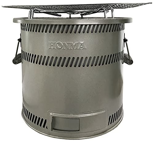 ホンマ製作所 SunField 丸型バーベキューコンロ福七輪 S-260 シャンパンゴールド