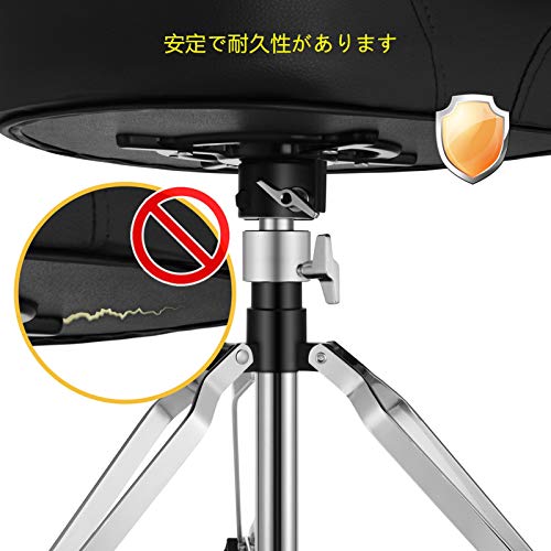 Donner ドラムスローン 調節可能 ドラムスツール 椅子 パッド入り チェア オートバイスタイル_3