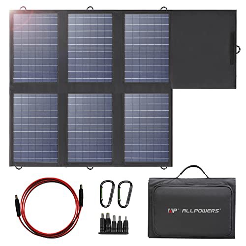 ALLPOWERS AP60 ソーラーパネル 60Ｗ 折りたたみ式ソーラーチャージャー 18VDC+USB-C 60W+USB-A＊2つ同時に4