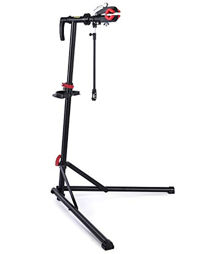CXWXC 自転車 メンテナンススタンド ワークスタンド ロードバイク スチール製 高さ/角度調節可 折りたたみ式 ディスプレイスタンド 工具トの通販は 7,653円