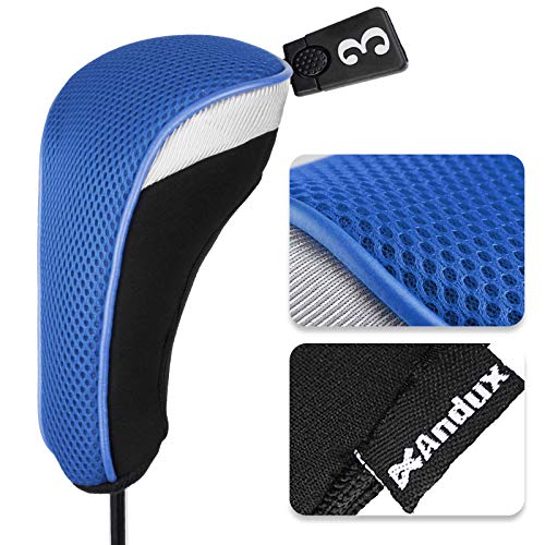 Andux ウッド ゴルフ ヘッドカバー ゴルフ ウッドドライバー