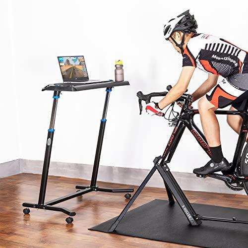 CXWXC サイクルトレーナー用 上下昇降式 デスク 4段階高さ調節 キャスター付き トレーニングデスク TY-DNJ003_2