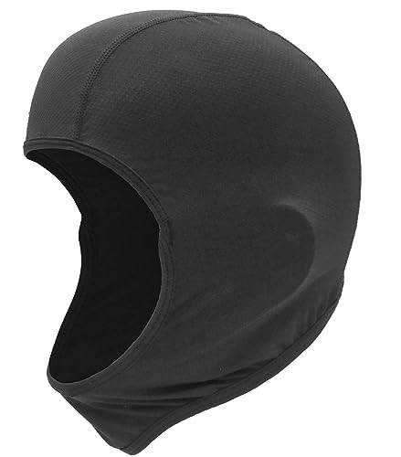ビーニー・ブラック Free Size ・・Color:ブラック・ヘルヘルメットや ゴーグル の汚れ防止、防寒・防塵、UVカット・紫外線対策、日よけ、 などに使用できるバラクラバ目出し帽タイプのインナ