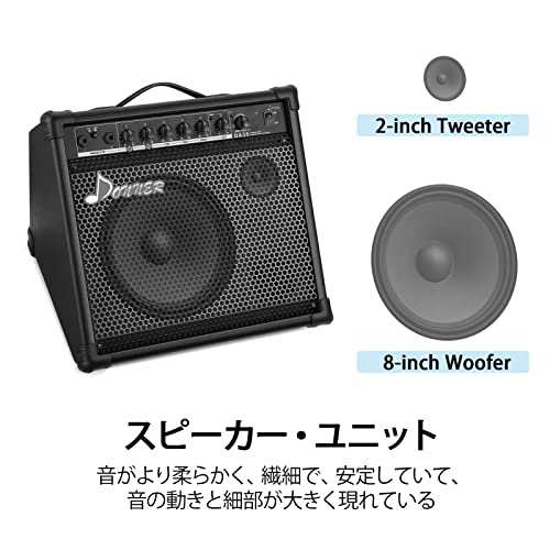 Donner アンプ 電子ドラム用 外部 スピーカー 35W ワイヤレス