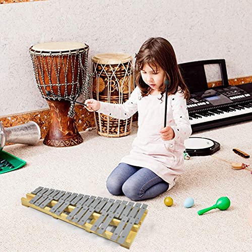 ENNBOM 鉄琴 30音 グロッケン 折り畳み マレット4本 収納ケース付き
