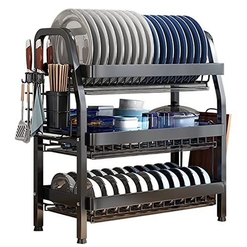 【M1876-67-40】水切りラック 食器 3段 包丁スタンド まな板立て M1876-67-40】水切りラック 食器 3段 包丁スタンド まな板立て Amazon