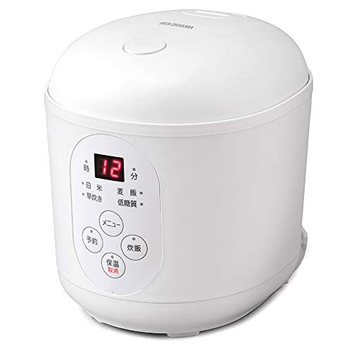 アイリスオーヤマ 炊飯器 小型 0.5合~1.5合 一人暮らし ひとり暮らし用 1人 無洗米 白米 早炊き 麦飯 RC-MF15-W ホワイトの通販は