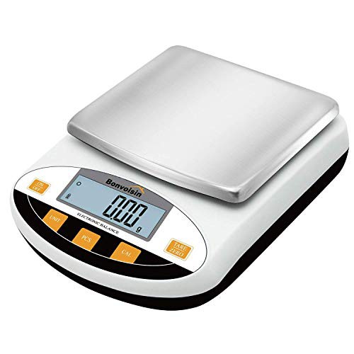 割引価格 Bonvoisin デジタルはかり 5000gx0.01g 精密電子はかり 10mg 高 調理器具