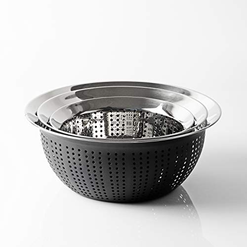BLKP パール金属 パンチング ボール ざる 限定 ブラック 15cm