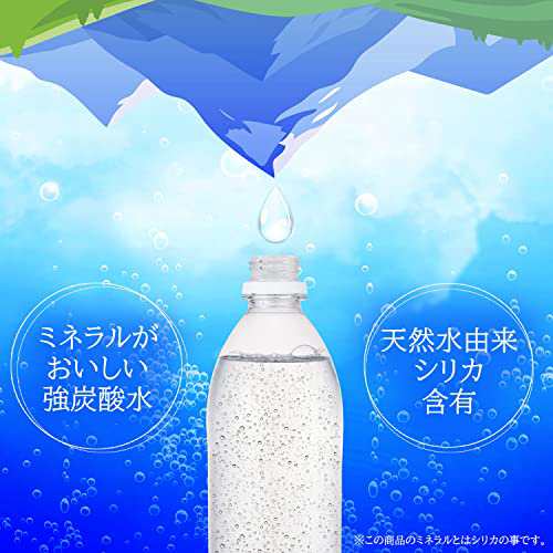 限定伊藤園 ラベルレス 強炭酸水 500ml×24本 シリカ含有の通販はau PAY