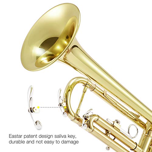 Eastar トランペット Bb調 Trumpet 初心者 清潔アクセサリー付