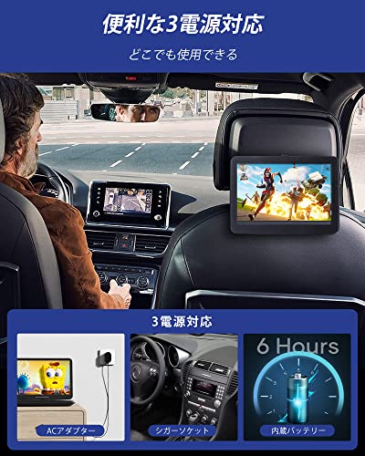 WONNIE ポータブルdvdプレーヤー 17.9型 液晶 15.4インチ大画面