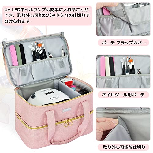 Amazon.co.jp: [Luxja] マニキュア収納 リュック 70ボトル用 仕切り 2