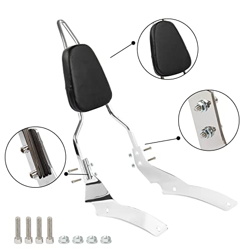 バイク用 シーシーバー リアキャリア付き タンデムバー 背もたれ