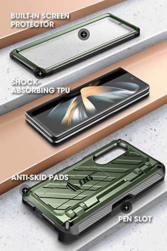 SUPCASE Galaxy Z Fold 4 5G 2022 ケース 全面保護 米軍MIL規格取得 保護フィルム付き スタンド機能 ペン収納