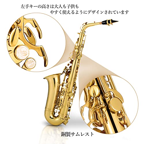 Eastar アルトサックス E Saxophone ゴールドラッカー サクソフォン