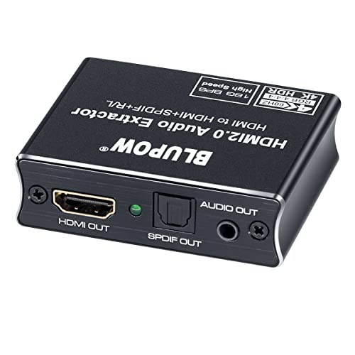 BLUPOW 4K60Hz・1080P120Hz・HDR対応 HDMI2.0音声分離器音声出力：光