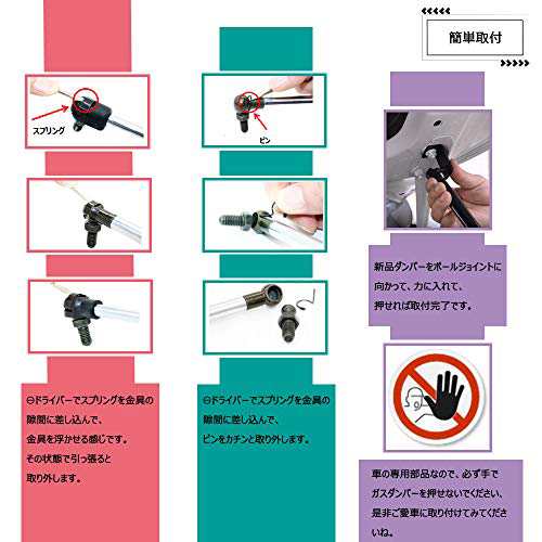 高評価なギフト リアゲートトランクダンパー 2009-2016 トヨタ