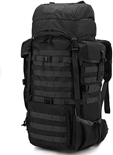 マーディングトップ 70L ミリタリー バックパック 大容量 登山 リュック タクティカル パック キャンプ トレッキング 旅行 黒