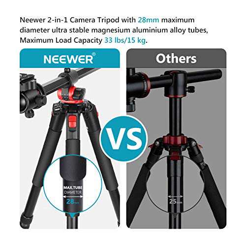 Amazon | NEEWER カメラ三脚一脚 184cm センターコラム/ボール