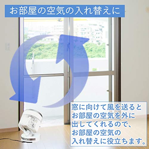限定 山善 サーキュレーター 20畳 換気 / 空気循環 上下左右自動首振り 