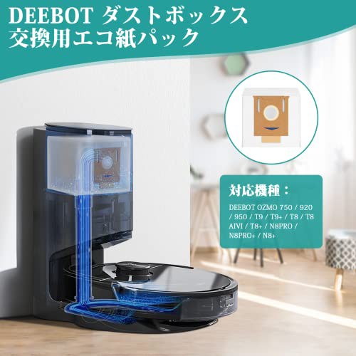 エコバックス 紙パック N8 ダストボックス用エコ紙パック DEEBOT N8 T8