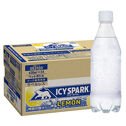 強炭酸コカ・コーラ アイシー・スパーク from カナダドライ レモン ラベルレス 430mlPET ×24本