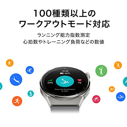 HUAWEI WATCH GT 3 Pro 46mm スマートウォッチ クラシックモデル iOS/Andriod対応_6