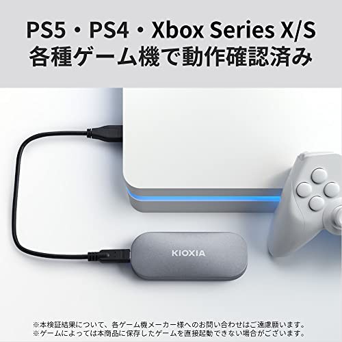 キオクシアKIOXIA SSD 外付け 1TB USB3.2 Gen2 最大読出速度 1050MB/秒