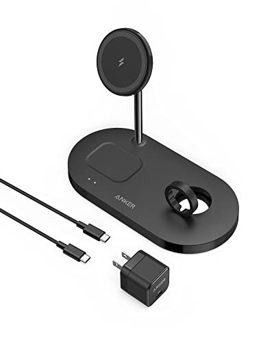 【送料無料】Anker 533 Magnetic Wireless Charger 3-in-1 Stand 3-in-1 充電ステーション マグネット式/