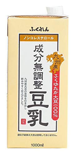 【送料無料】ふくれん 九州産ふくゆたか大豆成分無調整豆乳 1L×6個
