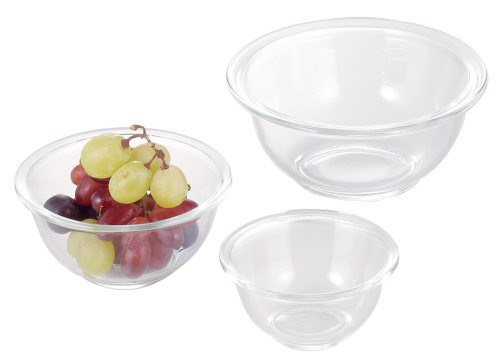 ボウルのみ・クリア 3点セット PSC-BO-20N・・Size:3点セットStyle:ボウルのみ・食洗機:対応可・生産国:中国・重量:250ml/180g、500ml/270g、900ml/520g