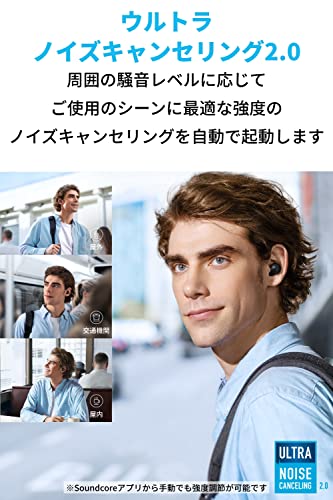 Anker Soundcore Space A40完全ワイヤレスイヤホン Bluetooth 5.2最大50時間再生 / 小型軽量/ウルトラノイ_4