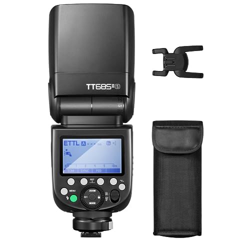 Godox TT685II-s カメラフラッシュ クリップオンストロボ E-TTL 高速同期1/8000s フィルムカラー 2.4GHzワイヤレ