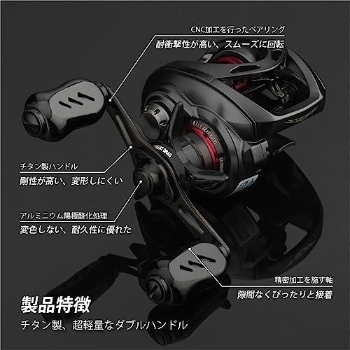 ゴメクサス　ベイトリール ゴメクサス TH80 チタン製 リールハンドル ベイトリール対応 ダブル