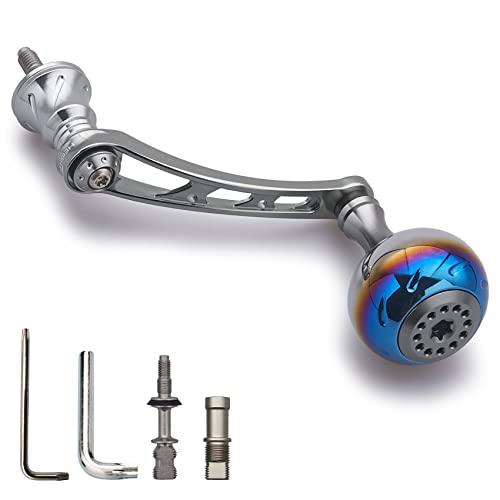 HEIGHTEN 56mm リール ハンドル 30mmノブ搭載 シマノSHIMANO ダイワDAIWA 通用 スピニングリール 用 Auroraの通販は 5,266円