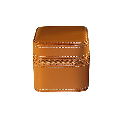 Whatna 本革 時計ケース 1本 腕時計 収納ボックス インタリア用 高 級 厚手レザー 防水 耐衝撃 収納ケース時計携帯 旅行・出張・ : Whatna 本革 時計ケース 1本 腕時計 収納ボックス