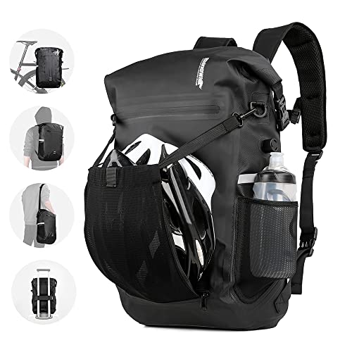 Rhinowalk自転車パニアバッグ リアバッグ サイドバッグ 大容量 軽い 収納力 22L 防水 モーターパニアバックパック ショルダーバッグ_1