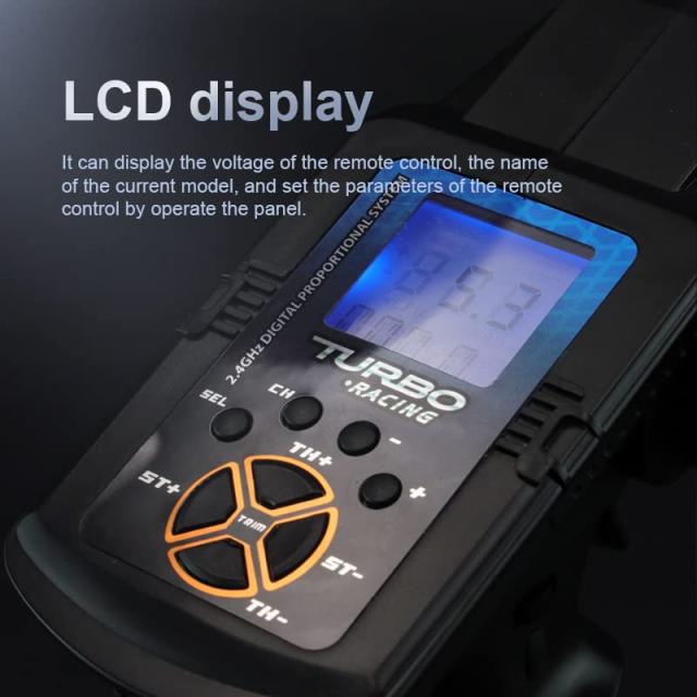Turbo Racing 2.4G 4CH RCカー用送信機 技適認証済みP62 ターボレーシング 電動カー用プロポセット トランスミッター レ_4