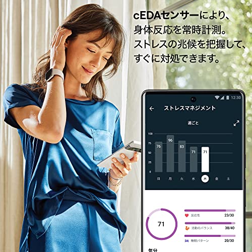 Suica対応Fitbit Sense 2スマートウォッチ シャドーグレー 6日間以上の 