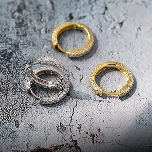 KRKC&CO フープピアス 15mm エタニティ メンズピアス レディース