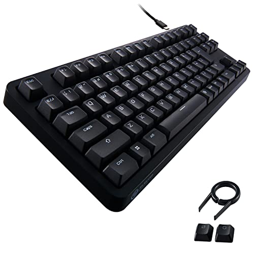 エレコム ゲーミングキーボード V-custom VK210T 有線 テンキーレス メカニカル ネオクラッチキーキャップ 茶軸 タクタイル USの通販は