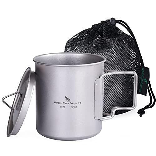 Boundless Voyage チタンマグカップ 420ml シングルカップ チタン
