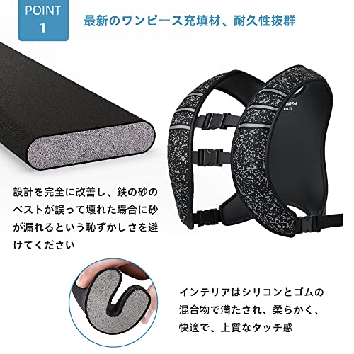 PROIRON ウェイトベスト8kg 重り ベスト トレーニング ベスト 重り