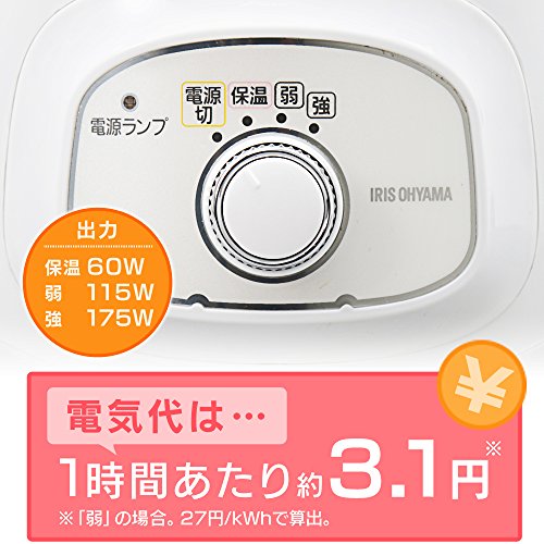 アイリスオーヤマ スロークッカー ホワイト PSC-20K-W